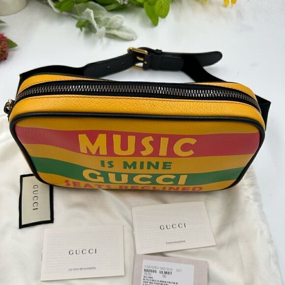 SOLD!!!!! Gucci music is mine leather belt bag size 90 cm made in Italy - Picture 9 of 10